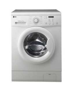 Lg F12C3Qd 1200 Spin, 7Kg Load Washing Machine - White